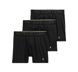 NWT Polo Ralph Lauren. 3 Pack. Microfiber Boxer Briefs. Black. MSRP $45.00 - Picture 1 of 4