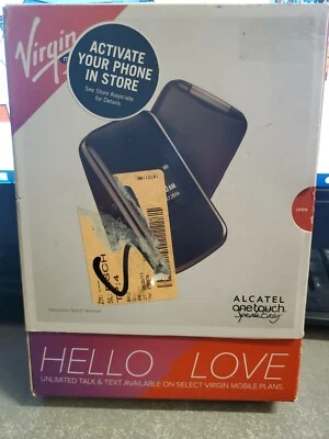 NEW Alcatel OneTouch Speakeasy Flip Phone AL2017BAVB Virgin Mobile For Senior’s - Image 1 of 4