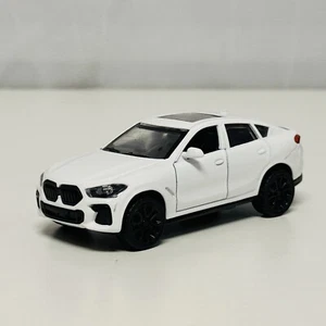 BMW X6 G06 2020-2025 4” MODEL CAR WHITE - 1:43 Scale Diecast (1 BROKEN MIRROR) - Picture 1 of 6