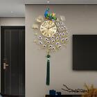 3d Peacock Wall Clock Modern Large Wall Clock For Living Room Farmhouse Home