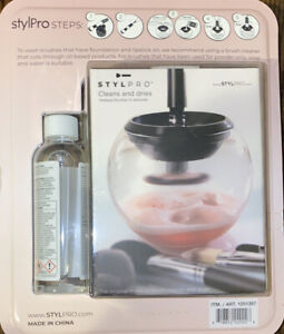 StylPro Makeup Brush Cleaner and Drier With Cleanser Liquid 5 fl oz.