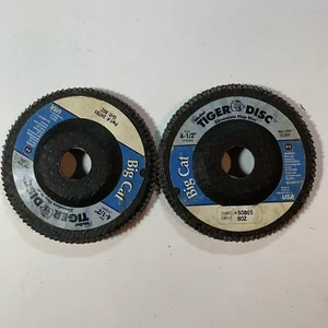2 Weiler 4-1/2" Big Cat 80Z Grit Zirconium Flap Tiger Abrasive Discs 50805 New - Picture 1 of 5