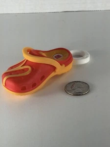 Exclusive No 4 Crocs Plastic Keychain Clip 2024 McDonald's Happy Meal Toy Red - Picture 1 of 5