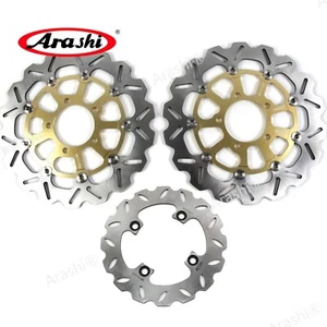 Rotor de disco de freno trasero delantero Arashi Fit Kawasaki Ninja ZX-6R 636 2013-2016 2014 - Imagen 1 de 13