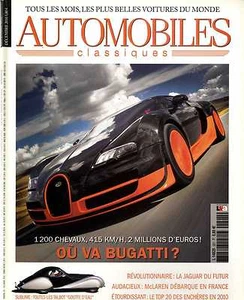 AUTOMOBILES CLASSIQUES n°201 12/2010 BUGATTI VEYRON - Foto 1 di 1