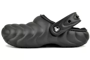 Crocs Unisex Classic Lined Overpuff Clog Black Slip On (210059-001) - Picture 1 of 15
