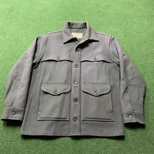 Vintage Filson Jacket Mens M 42 Forest Green Heavy Wool Mackinaw Cruiser USA - Picture 1 of 11