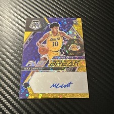 2022-23 Panini Mosaic Max Christie  RC Rookie 05/10 Gold Fast Break Auto