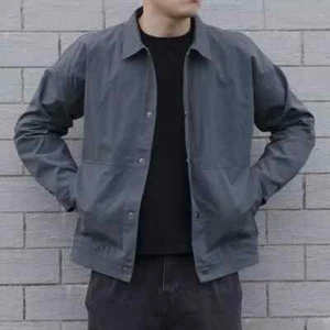 Spring and Summer New Mens Collar Jacket Fashion Metal Decorative Coat for Men - Picture 1 of 28