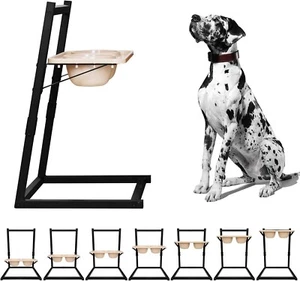 Mellart Elevated Dog Bowls for Large Dogs - Adjustable From 6.7"- 25" - Picture 1 of 9