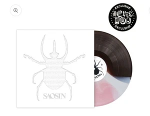 Saosin Self Titled LP Clear/Black Ice Ghost w/ White/Silver Splatter Devil Dog - Picture 1 of 2