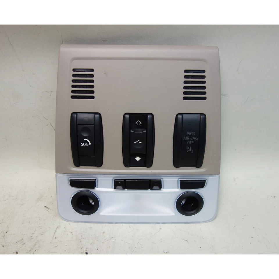BMW E82 2008-2013 cupé serie 1 unidad de interruptor de luz de mapa delantero techo corredizo beige OEM Foto 1 de 4