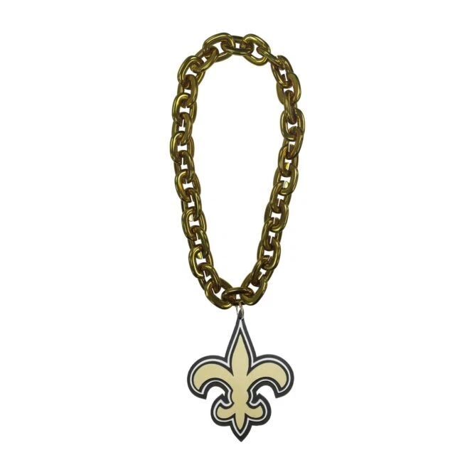 Fanfave NFL New Orleans Saints Chain Necklace (FF6719)