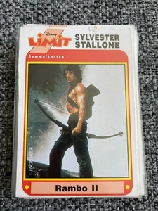 Rambo II 2 Disney Limit Sammelkarten German Magazine Card Sylvester Stallone - Picture 1 of 1