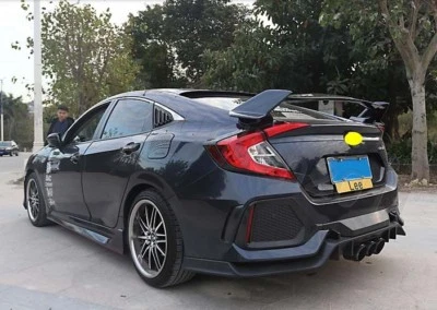 Alerón estilo fábrica ABS apto para Honda Civic 2016-2021 4 puertas sedán TR Foto 1 de 4