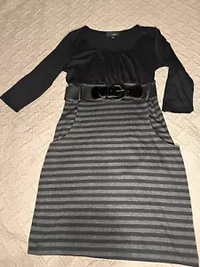 Hypnotic Women’s Dress Size L Black/Gray/Belt/Pockets (B) - Picture 1 of 15