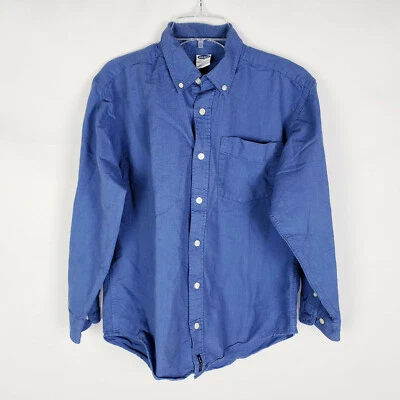 Old Navy Boys Long Sleeve Blue Button Down Shirt Size 12  AG - Image 1 of 4