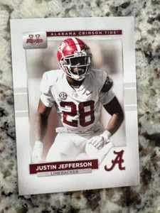 2023 BOWMAN U ALABAMA CRIMSON TIDE FOOTBALL CARD JUSTIN JEFFERSON #56 - Picture 1 of 1
