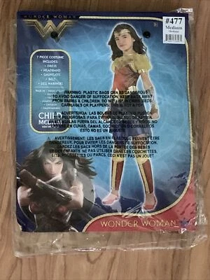 Disfraz Mujer Maravilla Niño Niñas DC Liga de la Justicia Superhéroe Halloween 8-10 med Foto 1 de 4