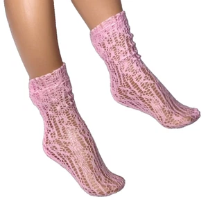 Arco Iris Alto Disfraz Baile Bella Parker Muñeca Conjunto Rosa Malla Encaje Calcetines al Tobillo - Imagen 1 de 2