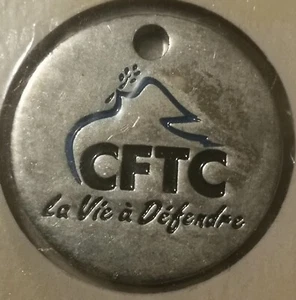 JETON DE CADDIE METAL ♦ " CFTC " La Vie à Défendre ♦ Syndicat - CFTC - Imagen 1 de 2