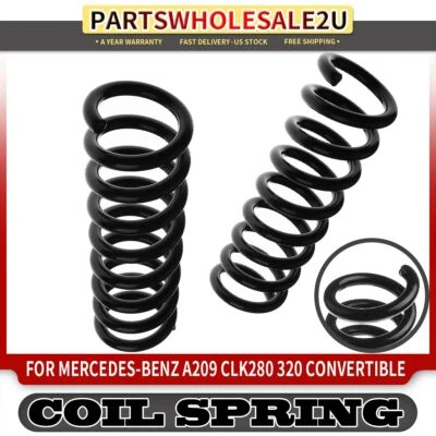 2pcs Rear Left & Right Coil Springs for Mercedes-Benz A209 CLK280 CLK320 CLK350 - Imagem 1 de 4