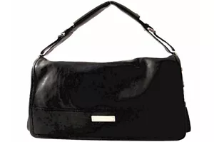 Michele Collins Horizontal Black Ladies Flap Bag - Picture 1 of 4