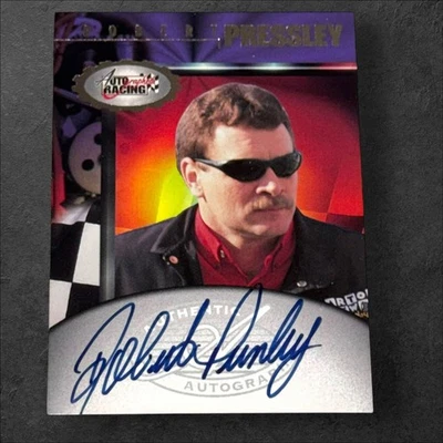 Robert Pressley NASCAR PACK PULLED card 1997 AUTOGRAPHED RACING SCOREBOARD - Image 1 of 2