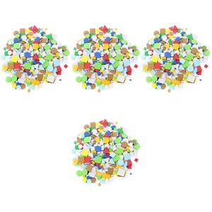  4 Bags Aufkleber Mit Geometrischer Form DIY-Bastelbedarf Für Kinder - Bild 1 von 12