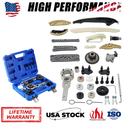 Kit de herramientas y cadena de distribución del motor para VW CC Jetta Golf Audi A4 A5 A6 Q5 TT S3 2.0T Foto 1 de 4