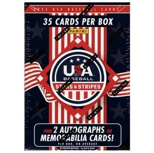 2025 Panini USA Baseball Stars and Stripes Factory Sealed Blaster Box 2 Hits! 🔥 - Picture 1 of 5