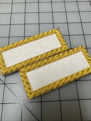 1885 Span Am. 1er Teniente, Insignia de Hombro de Infantería de EE. UU., Blanco - Raro, NUEVO Foto 1 de 4