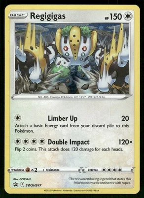 #SWSH247 Regigigas SWSH: Sword & Shield Promo Cards Cosmo Holo - Image 1 of 2