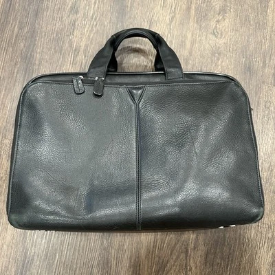 Maletín de equipaje de viaje vintage de cuero Johnston & Murphy Foto 1 de 4