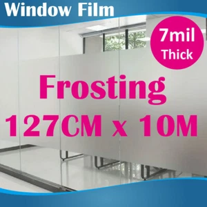 127CM x 10M Privacy Frosted Frost Frosting Window Film Sticker 0.18mm thick - Picture 1 of 3