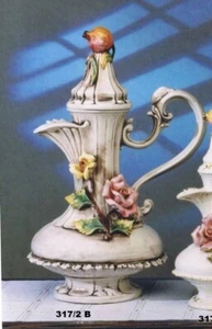 Capodimonte Flower Jar antic color - Picture 1 of 1