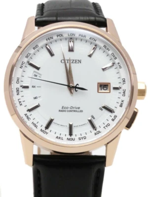 Citizen Radio Controlled Sapphire Men's Watch CB0153-13A White Dial World Time - Image 1 of 4