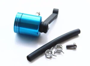 Blue CNC Universal Front Master Cylinder Brake Clutch Tank Fluid Reservoir Cup - Picture 1 of 2