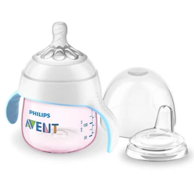 Philips Avent My Natural Trainer Sippy Cup 5 oz SCF262/02 - Rosa Foto 1 de 3