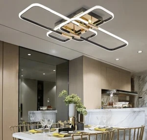 Modern LED Ceiling Light Dimmable Pendant Fixture Lamp Living Room Chandelier - Picture 1 of 4