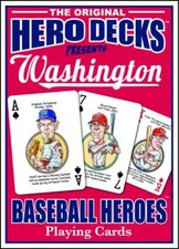 Washington Nationals Baseball Heroes Original Hero Deck Playing Cards Gift MLB