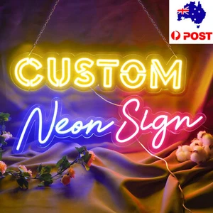 Custom LED Neon Signs Wedding Birthday Party Beer Bar Game Cafe Room Wall Decor - Picture 1 of 9