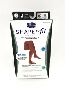 Dr Comfort Shape to Fit Medical Surgical Compression Legwear Unisex XL Beige - Picture 1 of 5