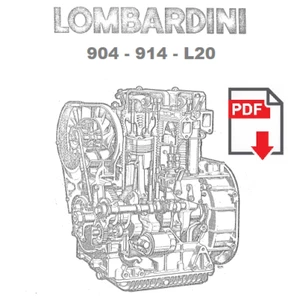 Lombardini motore 904 914 L20 Manuale officina Istruzioni riparazione ITALIANO - Afbeelding 1 van 1