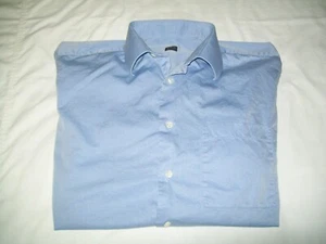 IKE BEHAR New York Light Blue Button Down Long Sleeve Casual Shirt - Men 15.5-32 - Picture 1 of 4