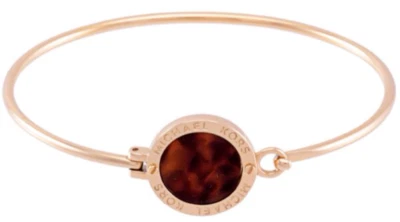Michael Kors Outlets Gold S/Steel Logo Tortoise Disk Bracelet MKJ3560710 +MK BOX - Image 1 of 4