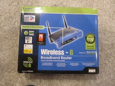 Linksys WRT54G Wireless-G Broadband Router 2.4GHz 802.11g Cisco Systems - New - Image 1 of 3