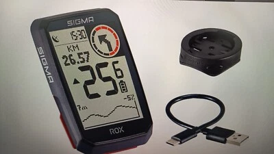 SW-0068 Sigma ROX 4.0 Black ,Fahrradcomputer kabellos GPS & Navigation B-WARE - Bild 1 von 2