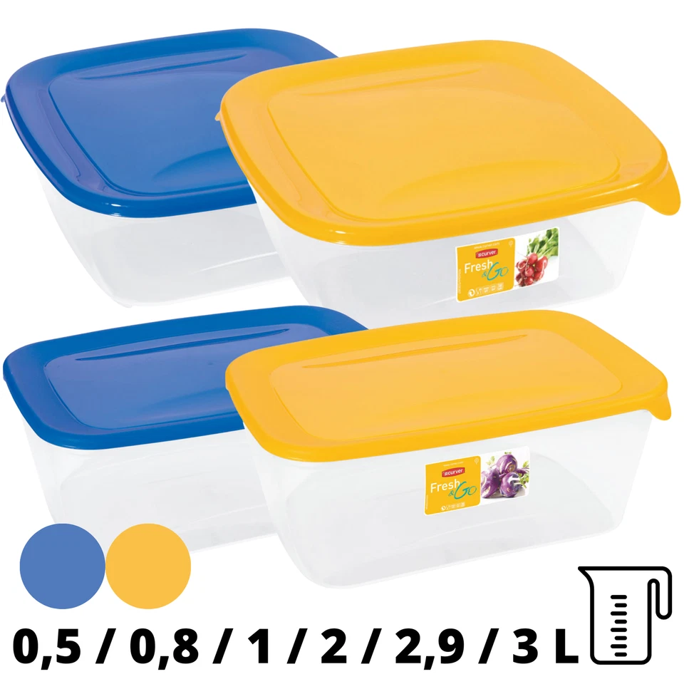 Frischhaltedose Gefrierdosen Vorratsdosen Lunchbox mit Deckel FARBENMIX Curver - Bild 1 von 1