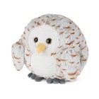 Noxxiez Peluche Harfang des Neiges, coussin douillet et chauffe-mains
